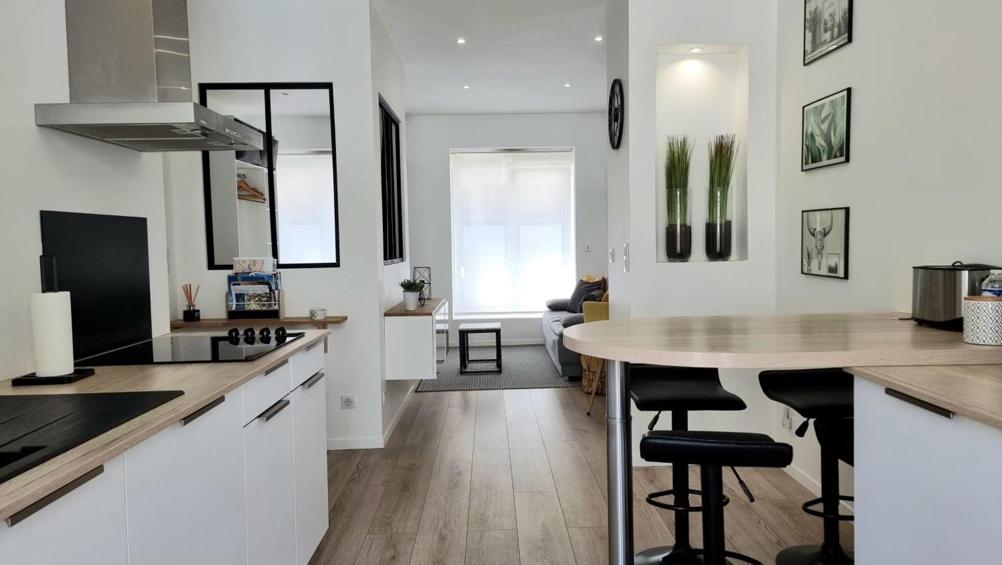 شقة Le P'Tit Atelier, Terrasse Privative لوريا المظهر الخارجي الصورة