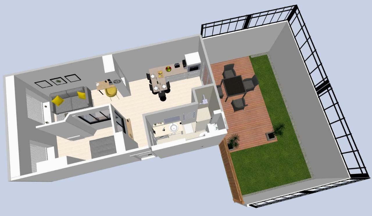 شقة Le P'Tit Atelier, Terrasse Privative لوريا المظهر الخارجي الصورة